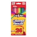 Cra-Z-Art Colored Pencils, 24 Assorted Lead/Barrel Colors, 24/Set 10403WM40